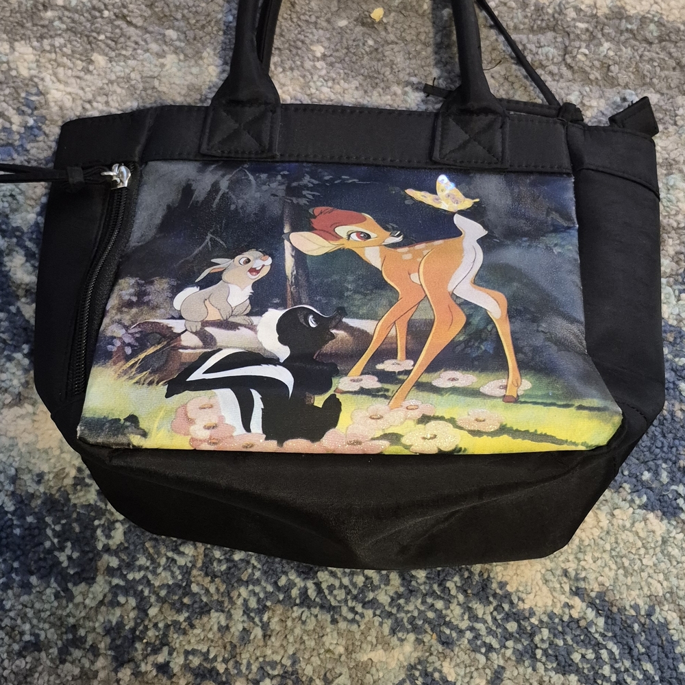 Disney Black and Multicolor Bambi Tote Bag